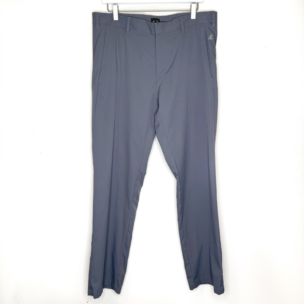Adidas Pants Athletic Golf Pants Polyester Gray Color